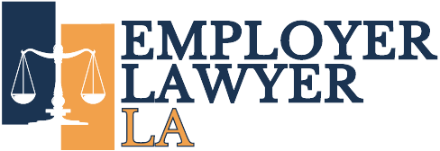 Logo with text "Employer Lawyer LA" and a scale of justice icon.